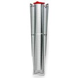 Brabantia - Grondanker van metaal – voor wasdroger topspinner en lift-O-Matic – praktische afsluitdop – geen beton nodig – corrosiebestendig – Ø 45 mm