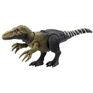 Jurassic World Wild Brul Orkoraptor Dinosaurus speelgoed met geluiden, 4 jaar (Mattel HLP21)