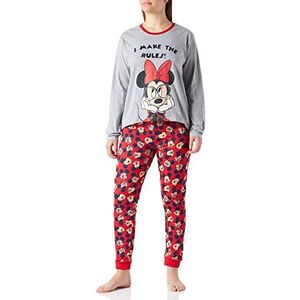CERDÁ LIFE'S LITTLE MOMENTS Pijama Mujer Licencia Oficial Pyjama Minnie Mouse voor dames, officieel gelicentieerd product van Disney, grijs.