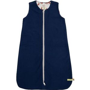 loud + proud Omkeerbare slaapzak van fleece, GOTS-gecertificeerd, pyjama voor baby's en peuters, uniseks, baby, Outremer Blauw