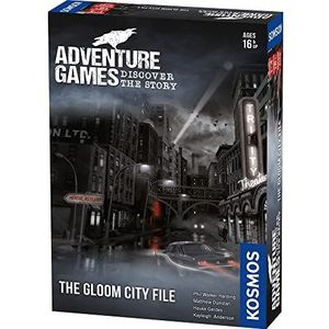 thames and kosmos 695135 adventure games: the gloom city file discover the story, coöperatief bordspel, 1-4 spelers, vanaf 16 jaar