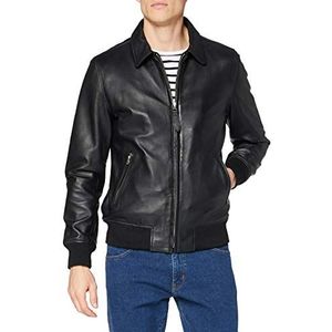 Schott NYC Klassieke jas Bord Cote Leather Jackets Heren, zwart.