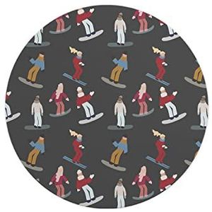 Questo Casa, Ronde muismat met antislip onderkant voor kantoor en thuis, diameter 22 cm