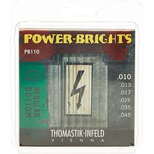 Thomastik Elektrische gitaarsnaren Power Brights Series Regular Bottom PB110 Medium Light .010-.045w