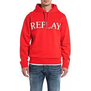 Replay M6711 Sweatshirt met capuchon voor heren, Rood
