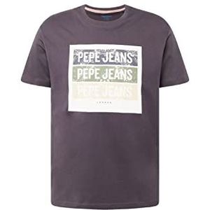 Pepe Jeans Acee SS-T-shirts dames, zwart 990 gewassen, S, zwart 990 stonewashed