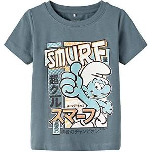 Name It Nmmadri Smurf Ss Top Box Vde T-shirt voor jongens, Orchidebloesem / verpakking: 5p 2 x orchid Blo+2 x Double Cre+1 x Salt Air