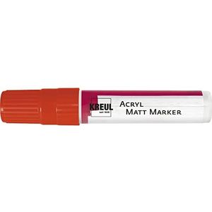 Kreul 46214 - XXL acrylmarker mat met wigpunt ca. 15 mm, rood, mat, permanente acrylverf op waterbasis, voor puristische elementen