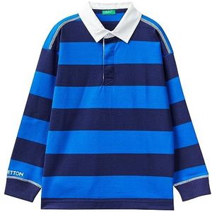 United Colors of Benetton Polo M/L 3s80c3017 Poloshirt, uniseks, kinderen, 1 stuk, Righe Bluette E Blu Scuro 903