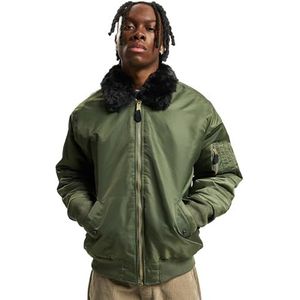 Brandit Ma2 Fur Collar Jacket MA2 Fur Collar Jacket Heren (1 stuk), Olijf, XXL