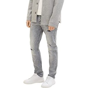 Tom Tailor Denim Slim jeans van het merk Piers heren, 10218 - Gebruikte lichte steen grijze denim