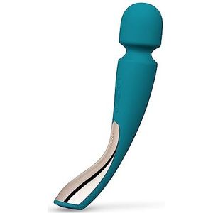 LELO Smart WAND 2 Medium, seksspeeltje wand vibrator, ontspant de spieren en brengt plezier, waterdicht en draadloos - Vrouwelijke sex dildo, Ocean Blue