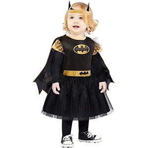 amscan - Batgirl-kostuum voor baby's (12-18 maanden), 9907677, zwart, leeftijd maanden
