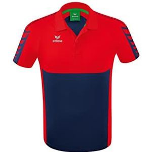 Erima Six Wings Sportpoloshirt voor heren, Navy/Rood