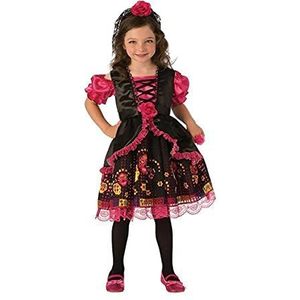 Rubies Costume Co Day Of The Dead kostuum meisjes, meerkleurig, M, Meerkleurig