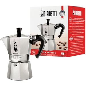 Bialetti Moka Express - Percolator - 3 kops - Aluminium