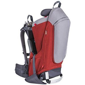 Phil&Teds Babydrager Escape, rood/grijs