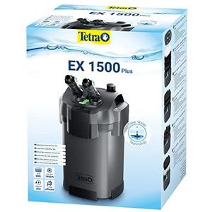Tetra EX 1500 Plus buitenfilter voor aquaria - krachtig filter voor aquaria tot 600 l, creëert kristalhelder water geschikt voor vissen binnenshuis