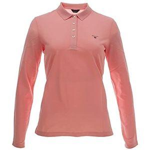 GANT SMU. Original Ls Pique dames poloshirt, Preppy Roze