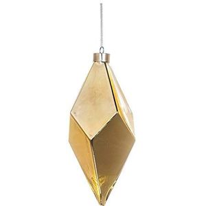 EUROCINSA Ornament hanger diamant glas metallic goud 12 x 27 cm 4 stuks goud één maat