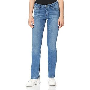 Cross Lauren Straight Jeans voor dames, middenblauw