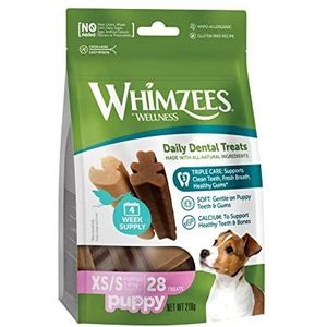 WHIMZEES by Wellness Puppy Stix kauwsticks, natuurlijk, graanvrij, maat XS/S, 28 stuks