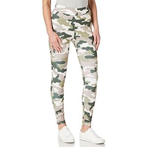 Urban Classics Camo Tech Classic Dameslegging, hoge taille, klassiek model, Camo Duskrose