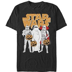 Star Wars Trick Or Treat Organic T-shirt à manches courtes Unisexe, Noir, XXL