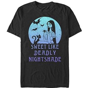 Disney Nightmare Before Christmas-Sally Moon Organic T-shirt, uniseks, korte mouwen, zwart, L, SCHWARZ