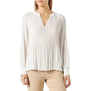 s.Oliver Label Blouse, zwart, ivoor, 46, Ivoor