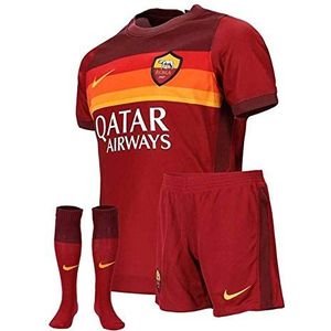 NIKE Roma LK NK BRT Kit Hm Football Set voor kinderen, uniseks Team Crimson/Dark Team Red/University Gold Full Sponsor, L