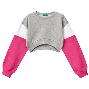 United Colors of Benetton Tricot voor meisjes en meisjes, grijs gemêleerd, middengrijs 501, 120, middengrijs gemêleerd 501