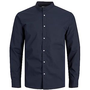 JACK&JONES PLUS Jjjoe T-shirt Ls Plain Mao Pls heren overhemd, marineblauw blazer