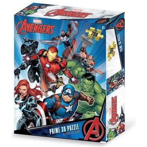 Grandi Giochi Avengers Verticale lenticulaire puzzel met 200 stukjes inbegrepen en verpakking met 3D-PUA02000-effect, PUA02000