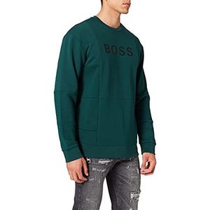 BOSS Geweven sweatshirt voor heren, Dark Green305