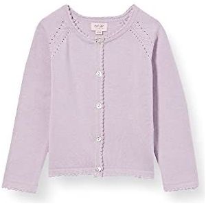 Noa Noa miniature Baby Basic Light Knit Cardigan, Lange Mouwen Wollen Trui, Frosted Lavendel, 12 maanden Baby Jongens, Frosted Lavendel.