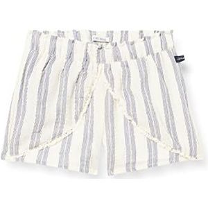 IKKS Junior Xu26040.11 Shorts met strepen, ruches en kant, babyshorts voor meisjes, Ecru garen