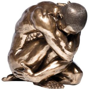 Kare Deco figuur Nude Man Hug, 54 cm, brons