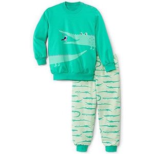 CALIDA Toddlers Krokodil pyjama korte baby kinderen pyjama Atlantis Green, 80, Atlantis Green