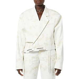 maison blanche Cropped Jacket Korte jas, uniseks, 1 stuk, Print gewassen zand