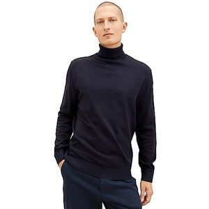 TOM TAILOR 1038202 heren sweater, 13160 - marineblauwe gebreide mix