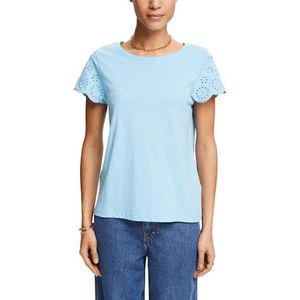 ESPRIT 044ee1k413 T-shirt voor dames, Licht turquoise 480.