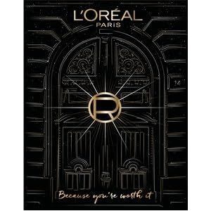 L'Oréal Paris Adventskalender 2023, met verschillende cosmetica achter 12 deurtjes voor een luxe kersttijd, elke tweede een nieuw schoonheidsproduct voor Kerstmis