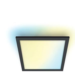 WiZ Plafondlamp Panel Vierkant Zwart - Slimme LED-Verlichting - Warm- tot Koelwit Licht - Geïntegreerd LED - 36W