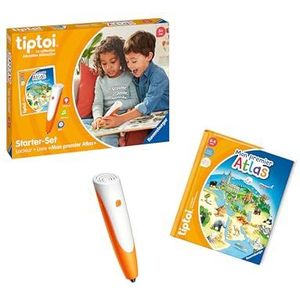 Ravensburger - tiptoi® – starterset – lezer + boek Mijn eerste Atlas – elektronisch educatief spel zonder scherm – vanaf 5 jaar – Franse versie – 00177