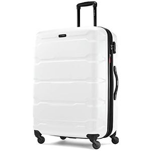 Samsonite Omni PC Uitschuifbare harde koffer met zwenkwielen, Wit., Omni PC Uitschuifbare harde koffer met zwenkwielen