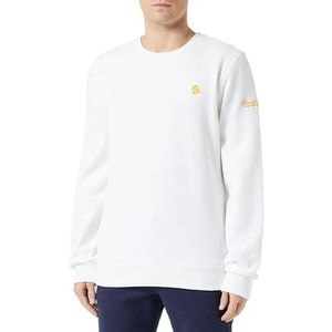 bridgeport Sweat à capuche pour homme, Laine/blanc, L