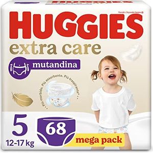 Huggies Extra Care Lot de 68 couches, ultra absorbantes, taille 5 (12-17 kg),
