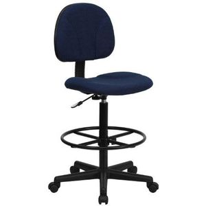 Flash Furniture Tekenstoel, metaal, marineblauw, 60,96 x 55,88 x 25,4 cm