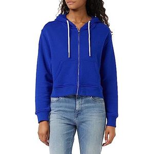 Tommy Hilfiger Reg Hilfiger Fr-Terry Hoodie met rits voor dames, Ultra blauw